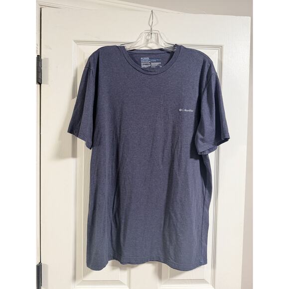 Men's Columbia Extra Large Dusty Blue Cotton T-shirt - Picture 1 of 4